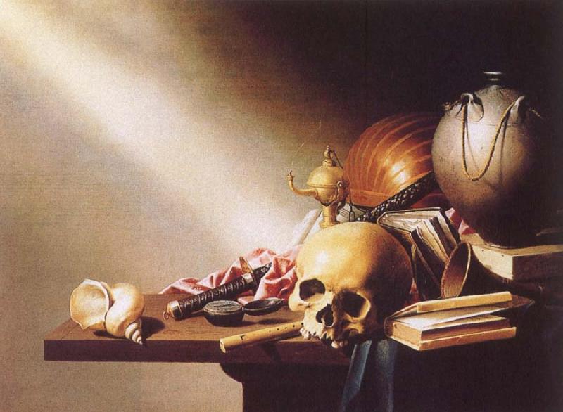 Harmen van Steenwyck An Allegory of the Vanities of Human Life oil painting picture